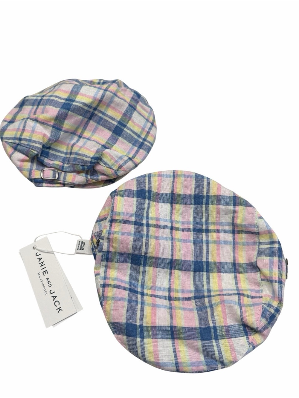Janie and Jack Pastel Newsboy Hat Twin Set